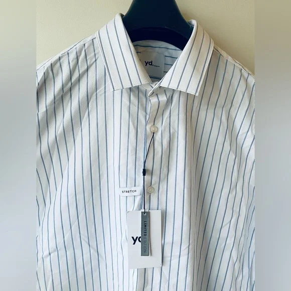YD - Portland stripe slim dress shirt - Brand new / size Large - Picture 2 of 8